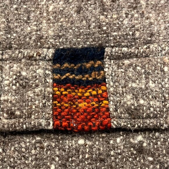 Guatemala Wool Zip Vest, Pockets, Brown, M - Picture 4 of 8